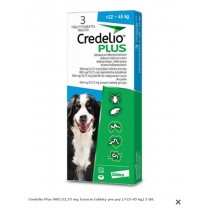 Credelio Plus 900/33,75 mg žuvacie tablety pre psy (>22-45 kg) 3 tbl.